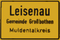 Ortseingangsschild Leisenau